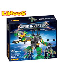 LiNooS stavebnica 365ks robot/dinosaurus s postavičkou                          